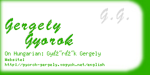 gergely gyorok business card